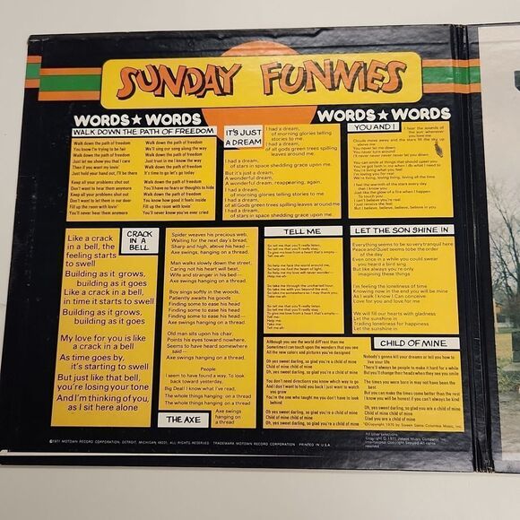 Sunday Funnies Andrew Oldham 1971 Vinyl Record Album - Picture 3 of 8